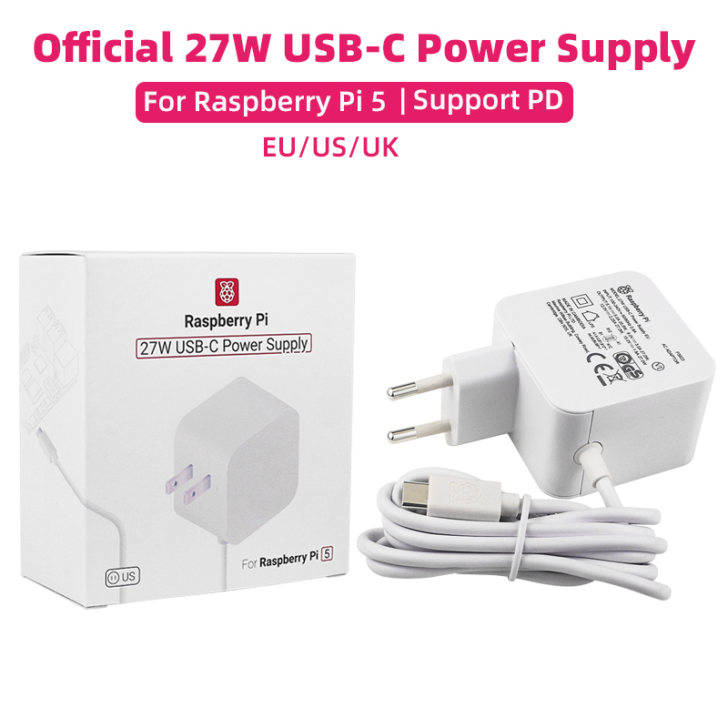 Banana Pi Bpi-M5 - 공식 Raspberry Pi 27W USB-C 전원