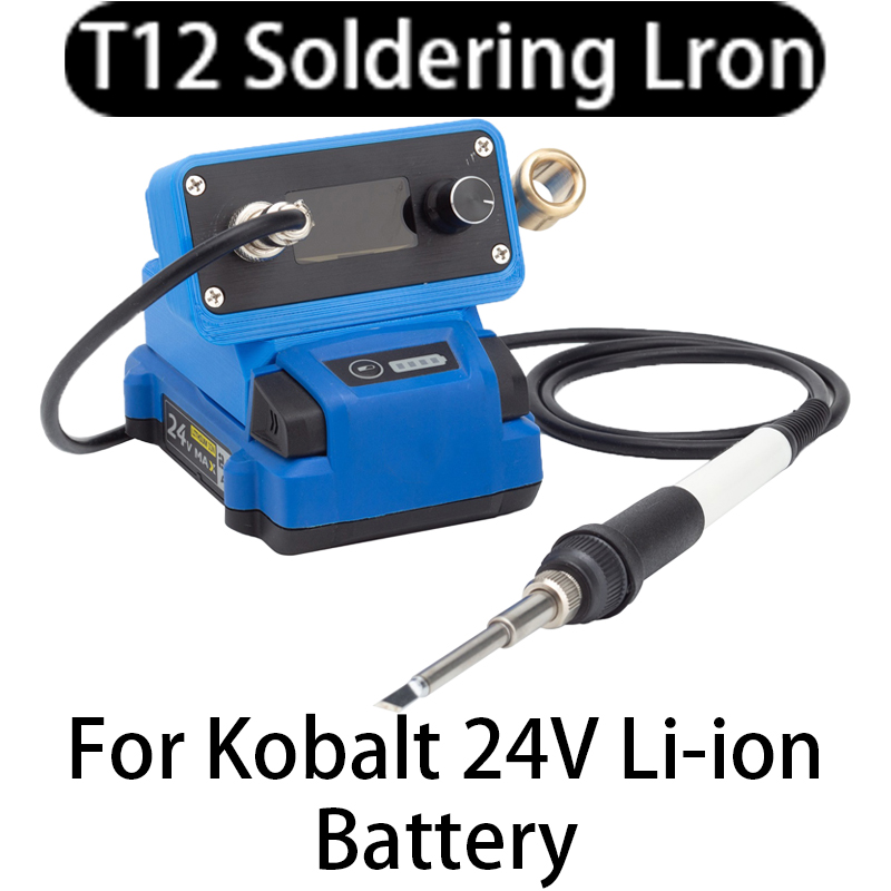 Soldering Station T12 Oled - 코발트 24V 리튬 이온 배터리용 T12