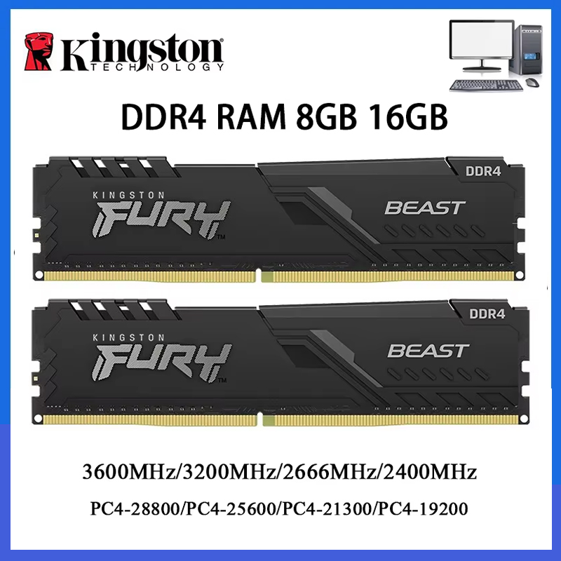 Khadas Vim4 8Gb - 킹스톤 비스트 DDR4 램 3200MHz 2666MHz