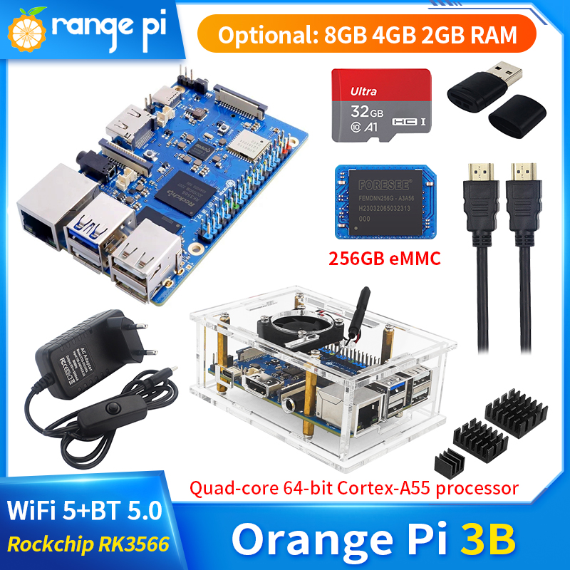 Khadas Vim4 8Gb - 오렌지 파이 3B 쿼드 코어 64