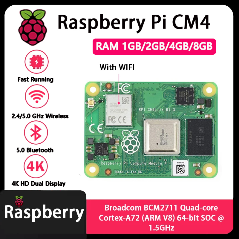 라즈베리 파이 CM4 1GB/2GB/4GB/8GB RA - Raspberry Pi Compute Module 4 8Gb 32Gb 리뷰 및 가격