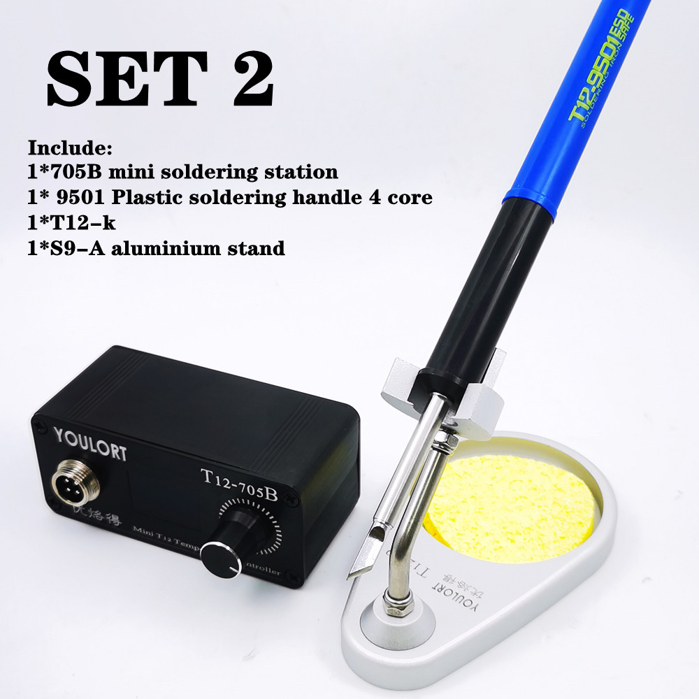전원 공급 장치 없는 9501 손잡이가 있는 미니 T1 - Soldering Station T12 Oled 리뷰 및 가격