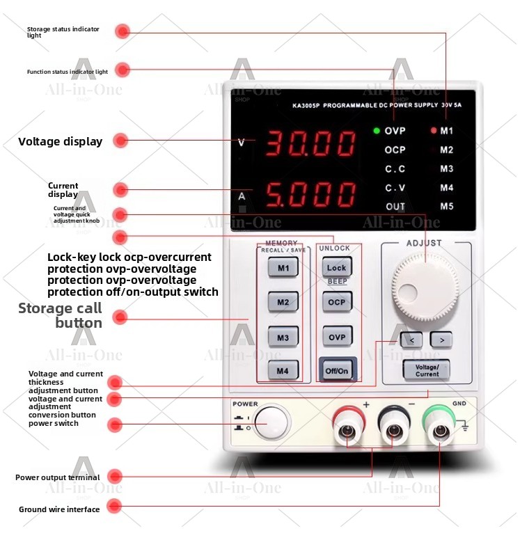 KA3003D / KA3005P 디지털 프로그래밍 가능 - Programmable Dc Power Supply 60V 5A 리뷰 및 가격